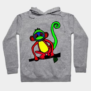 Colorful monkey Hoodie